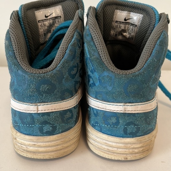 Kids Nike SB High Tops Turquoise Size 13.5 - Picture 7 of 8